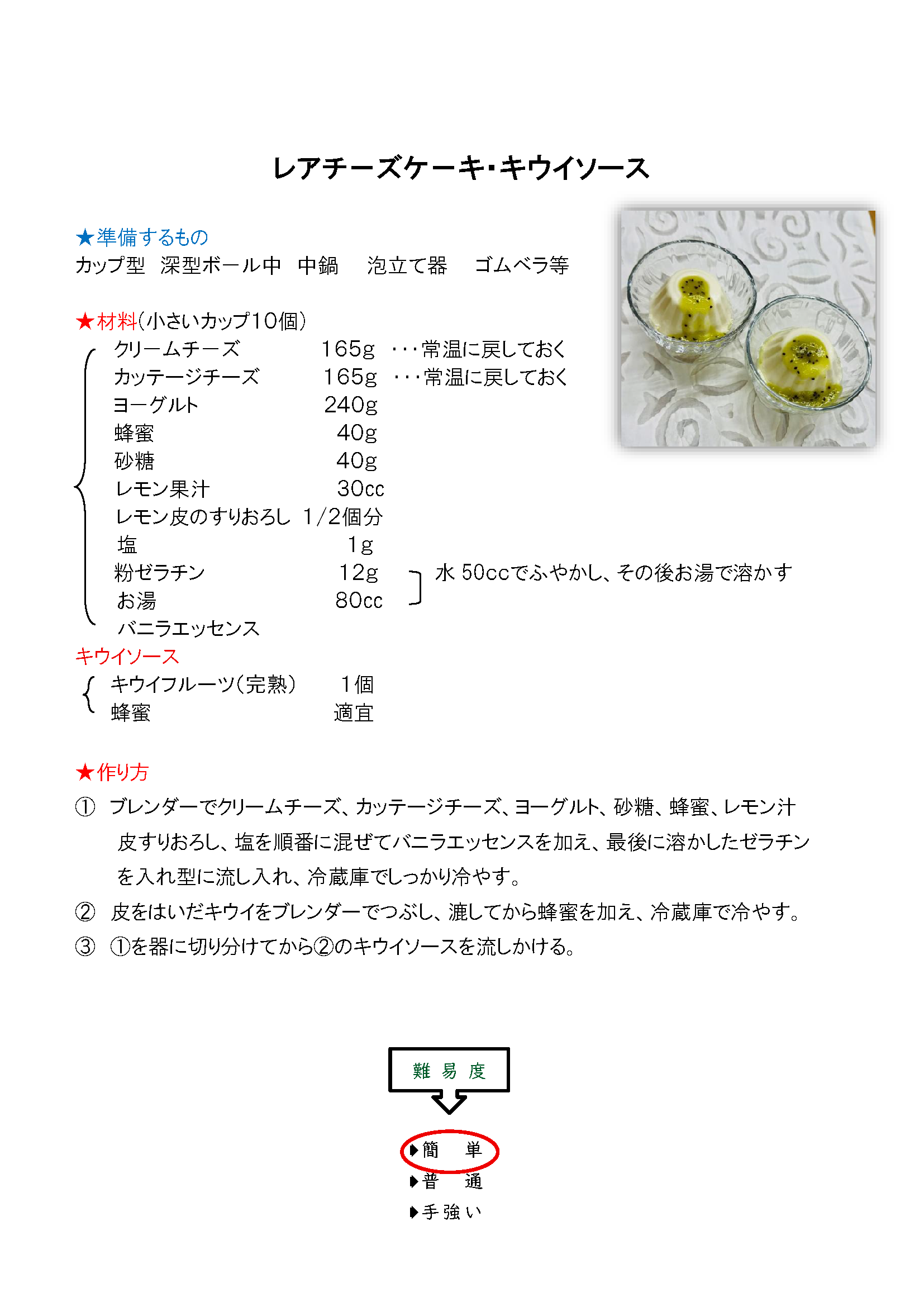 レシピ